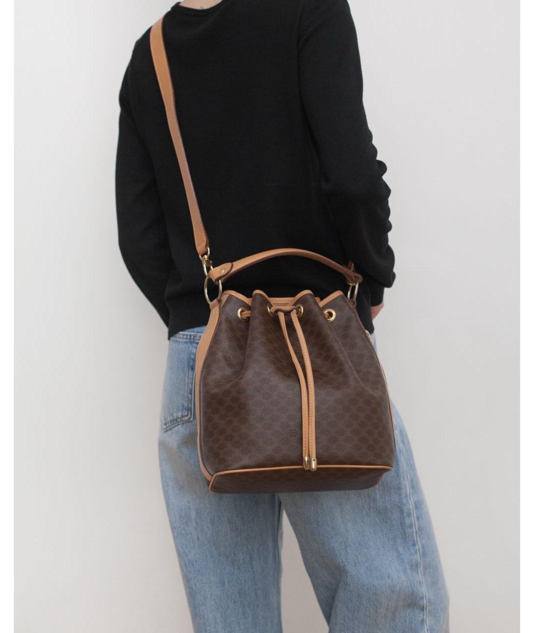 CELINE Коричневая сумка через плечо, фото 3