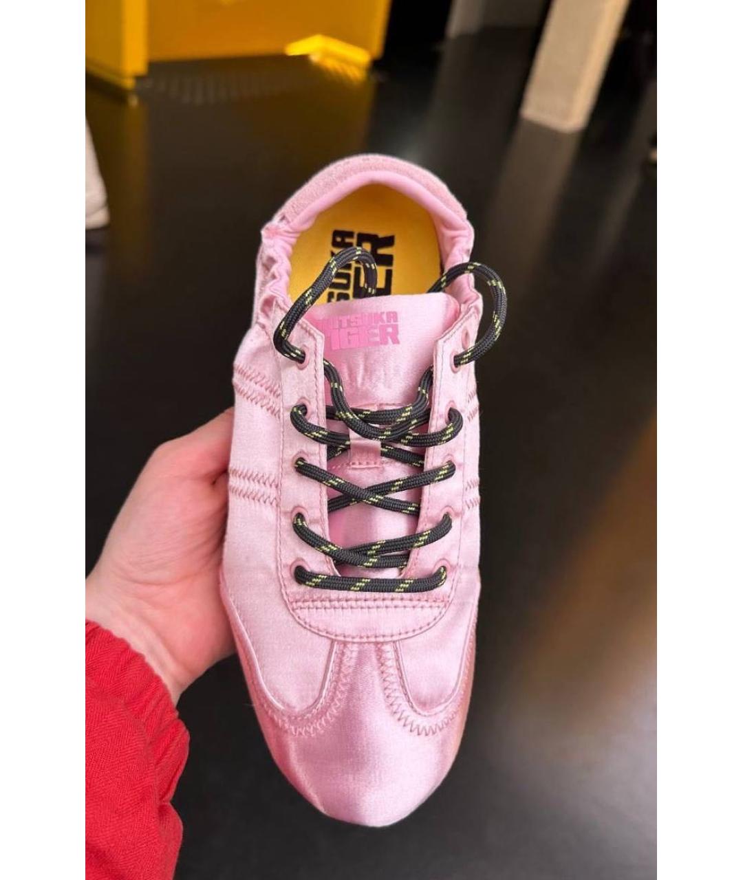 ONITSUKA TIGER Розовые текстильные кеды, фото 2