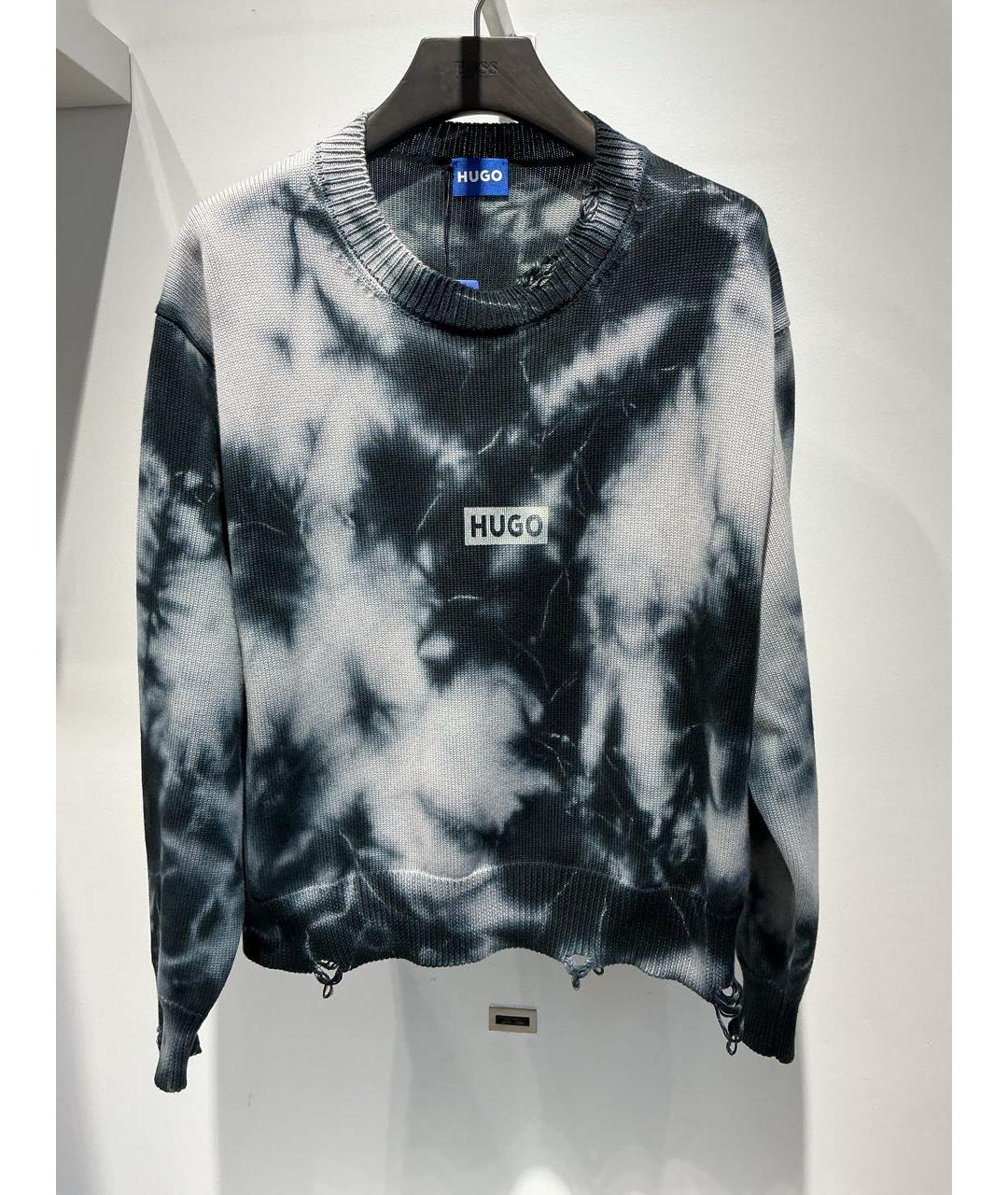 HUGO Мульти хлопковый джемпер / свитер, фото 2