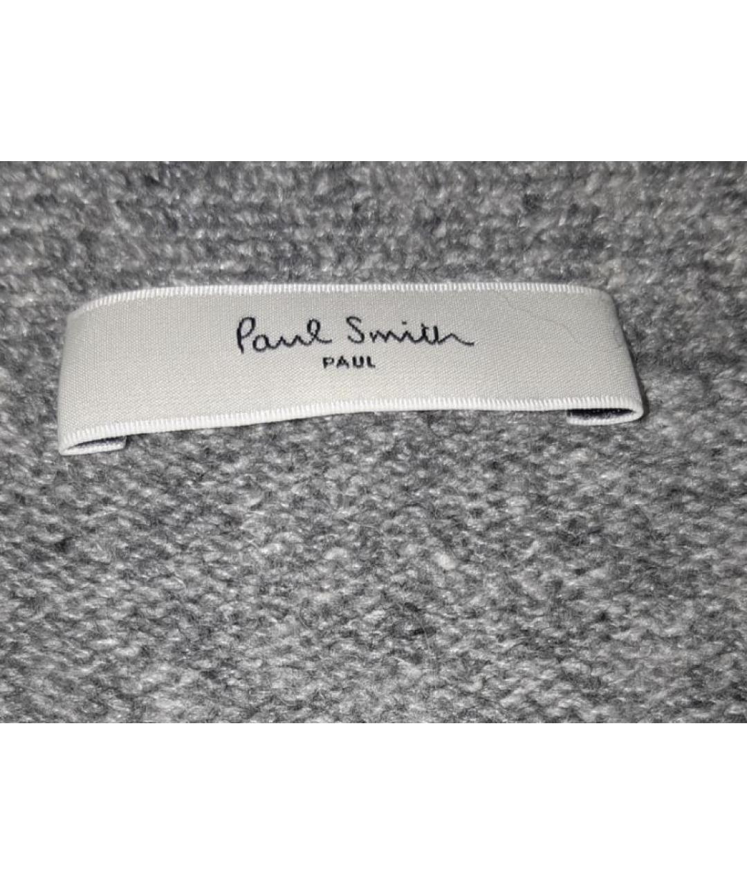 PAUL SMITH Серый шерстяной джемпер / свитер, фото 6