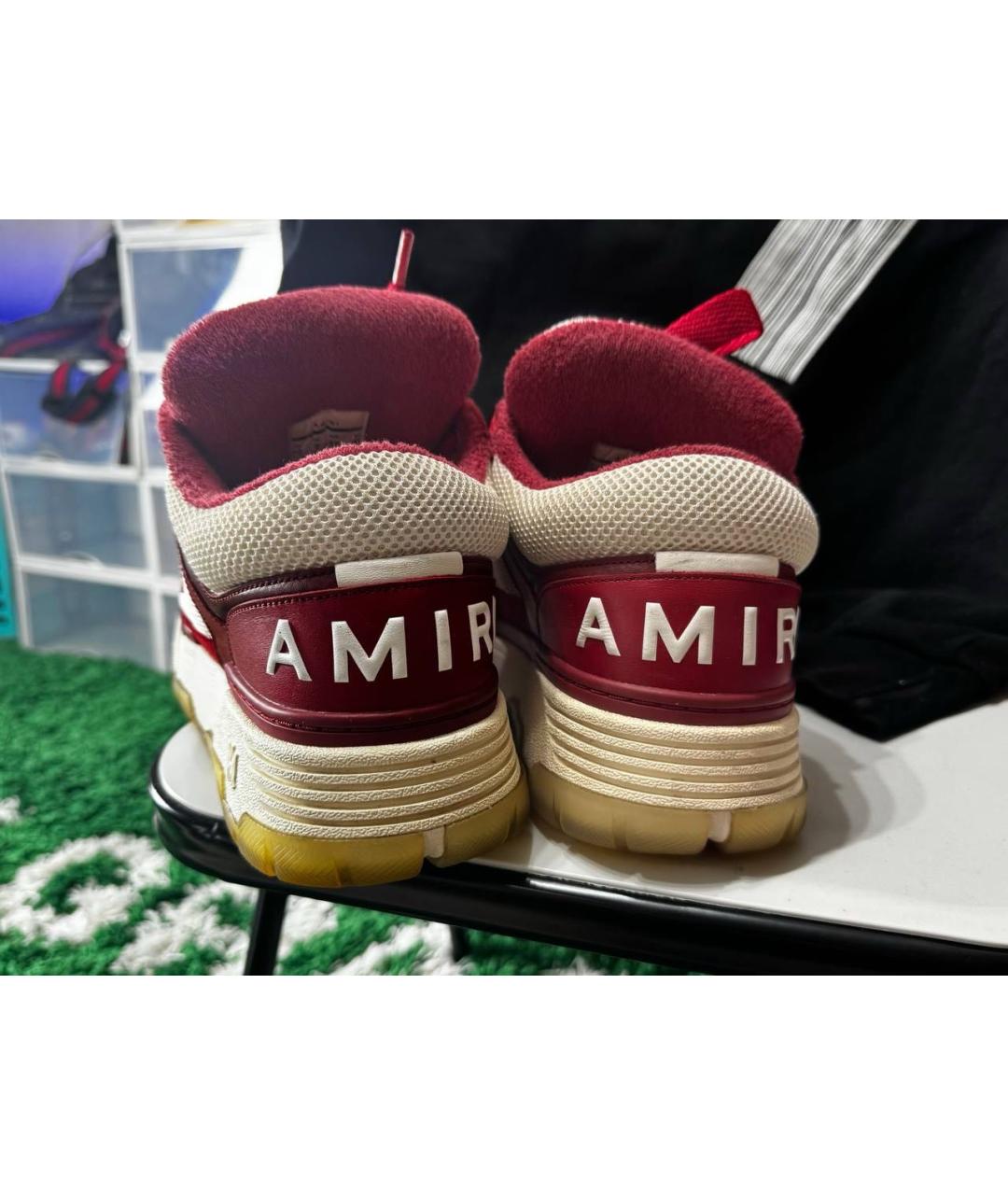 AMIRI Красные высокие кроссовки / кеды, фото 4