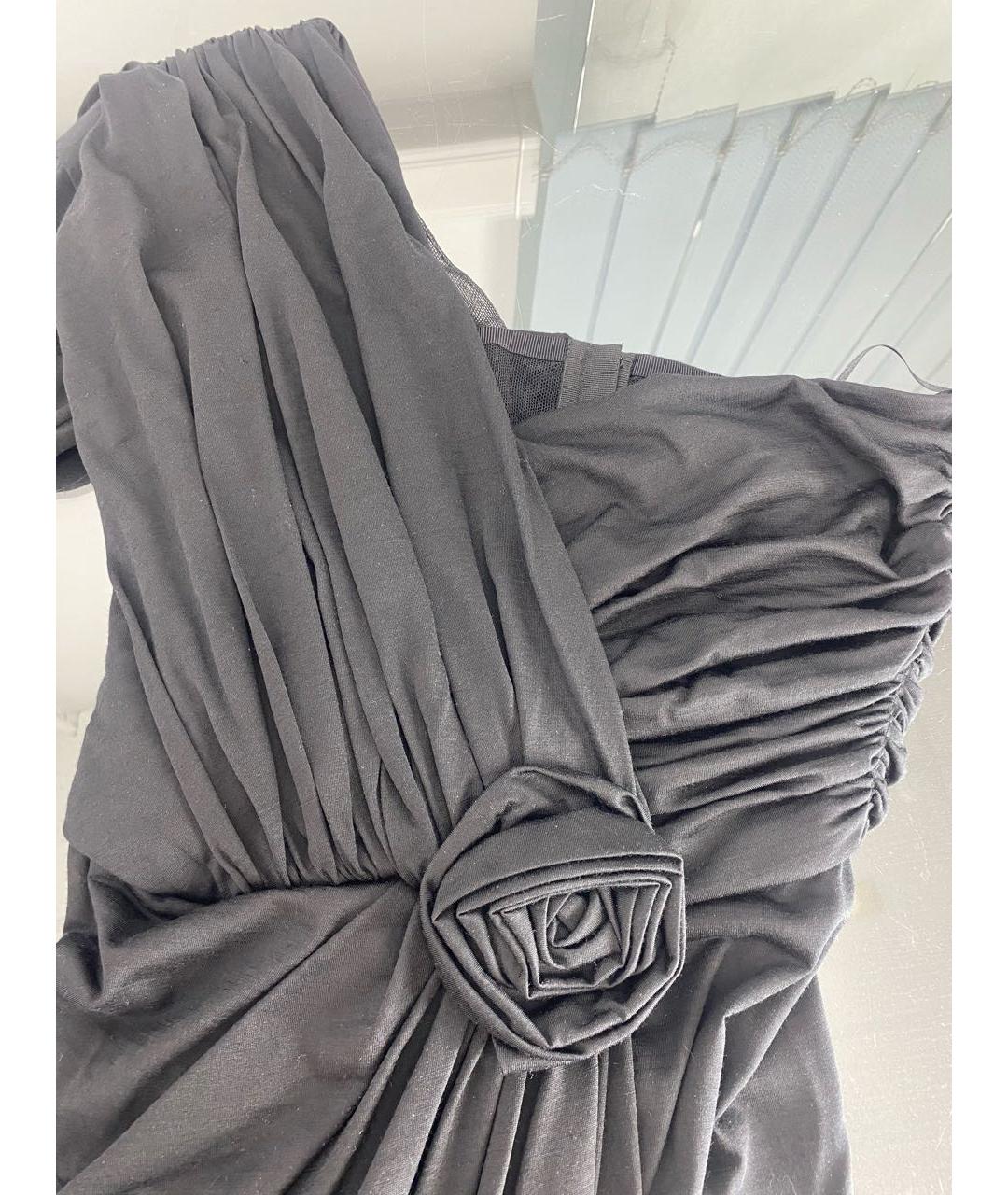 DOLCE&GABBANA Черное шерстяное вечернее платье, фото 6