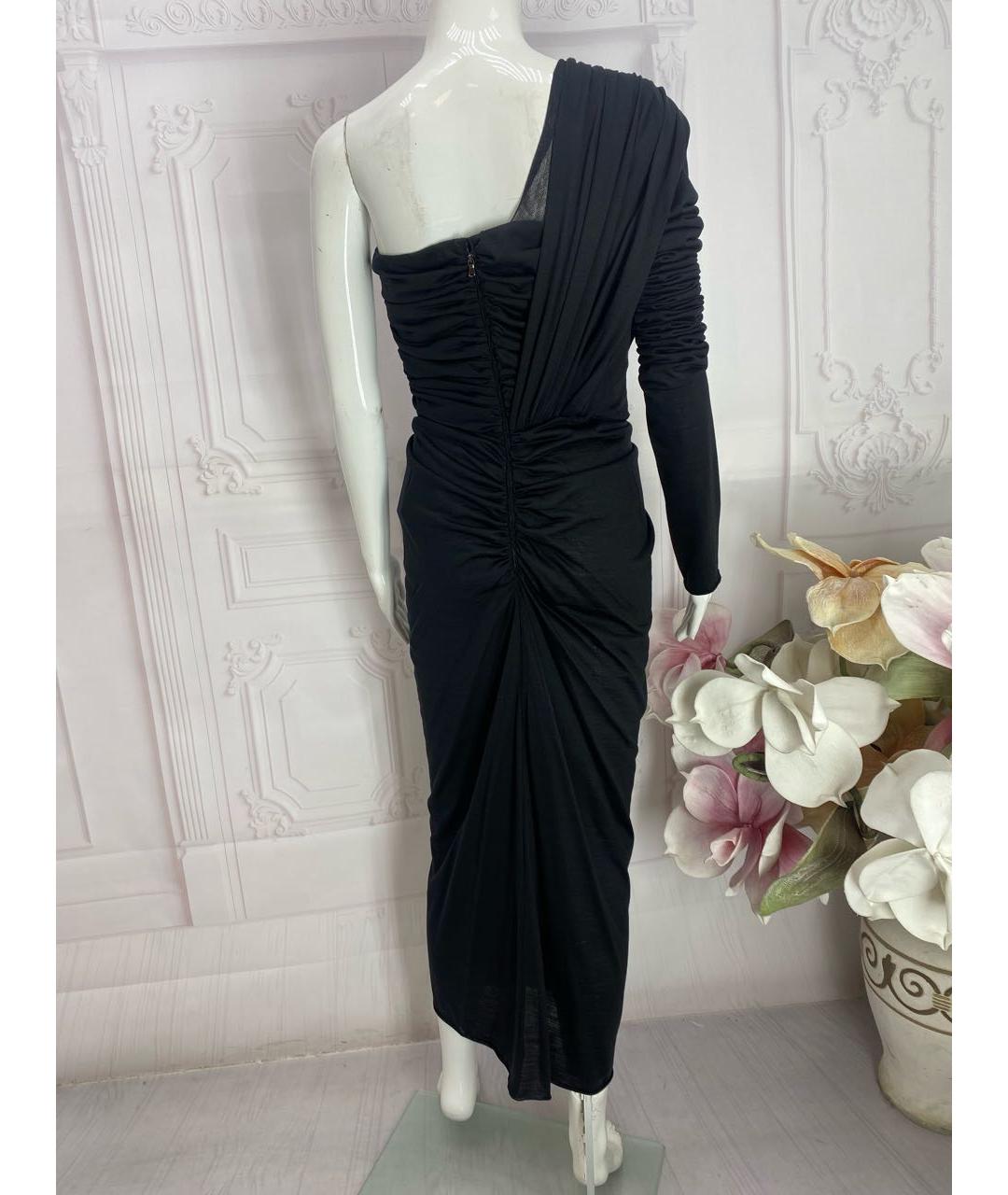 DOLCE&GABBANA Черное шерстяное вечернее платье, фото 2