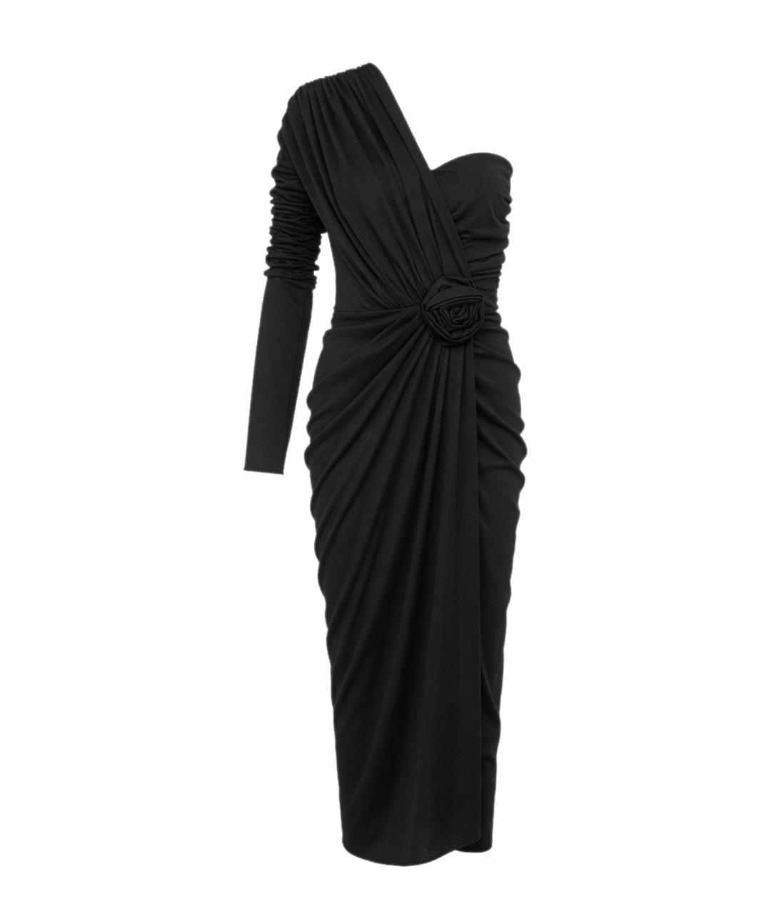 DOLCE&GABBANA Черное шерстяное вечернее платье, фото 1
