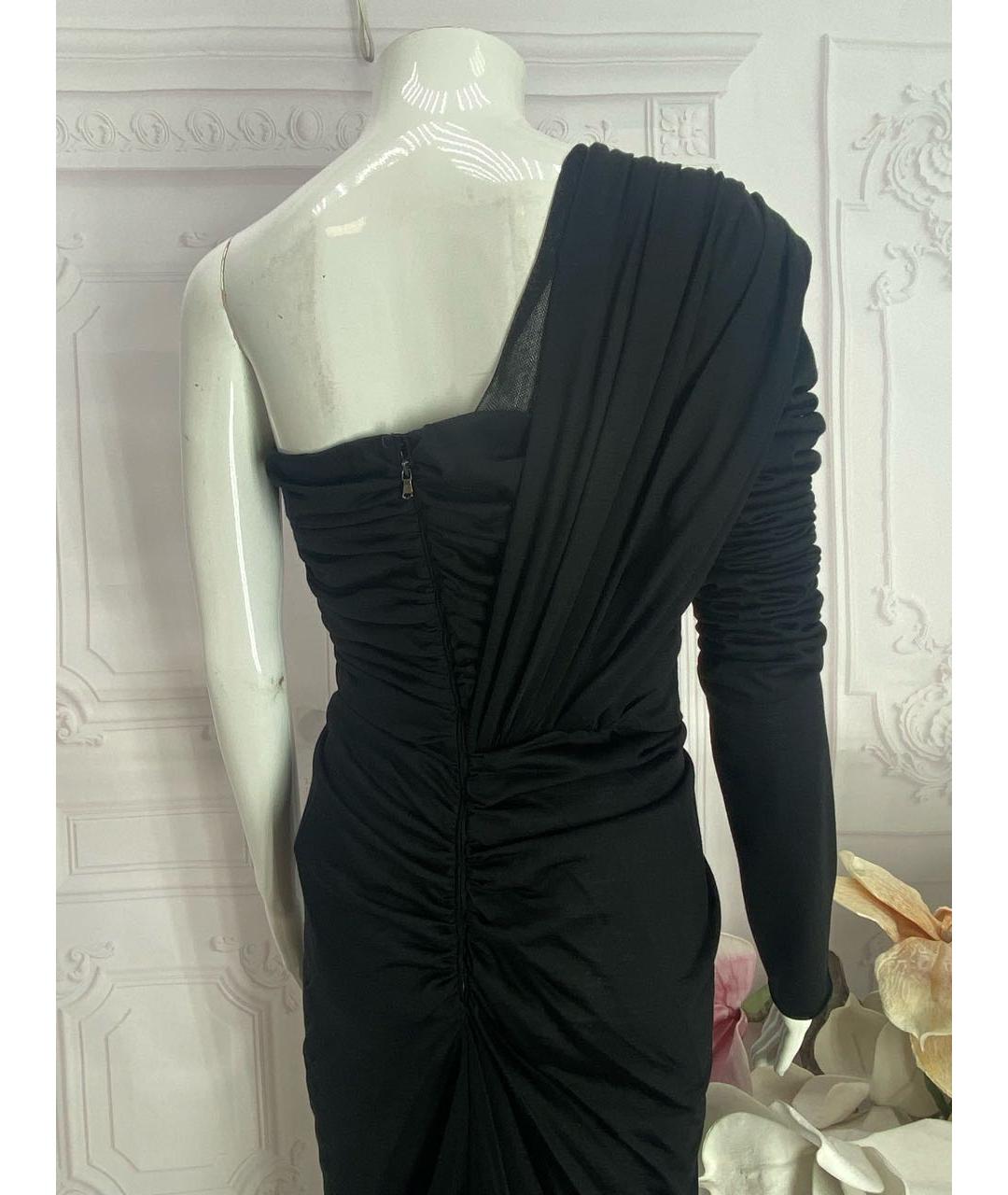 DOLCE&GABBANA Черное шерстяное вечернее платье, фото 7