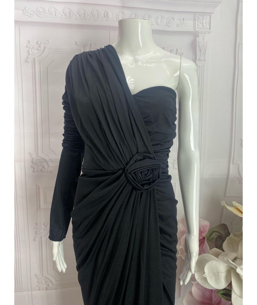DOLCE&GABBANA Черное шерстяное вечернее платье, фото 5