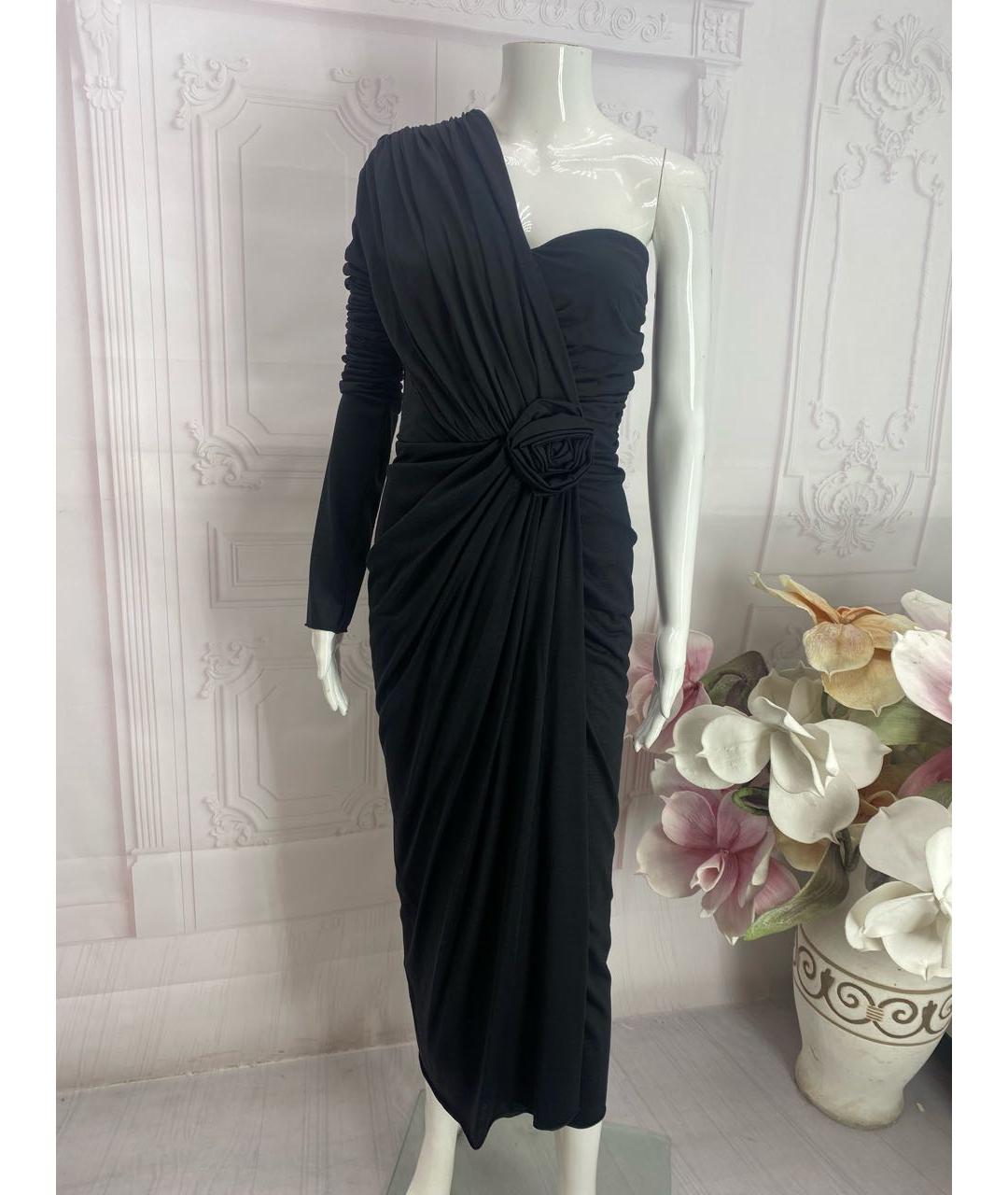 DOLCE&GABBANA Черное шерстяное вечернее платье, фото 9