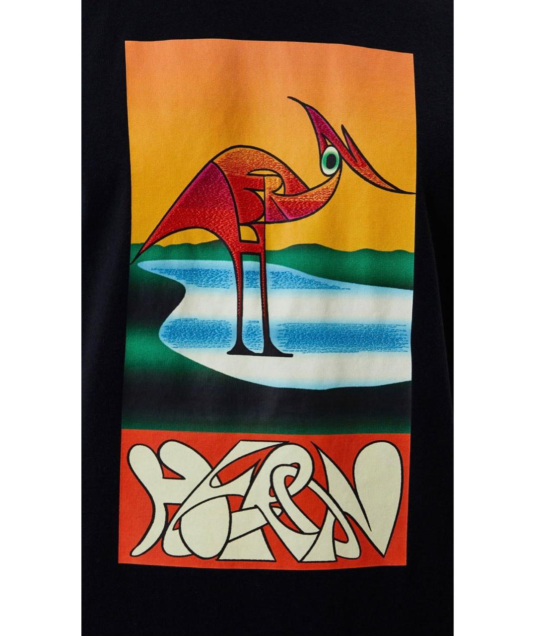 HERON PRESTON Черная хлопковая футболка, фото 2