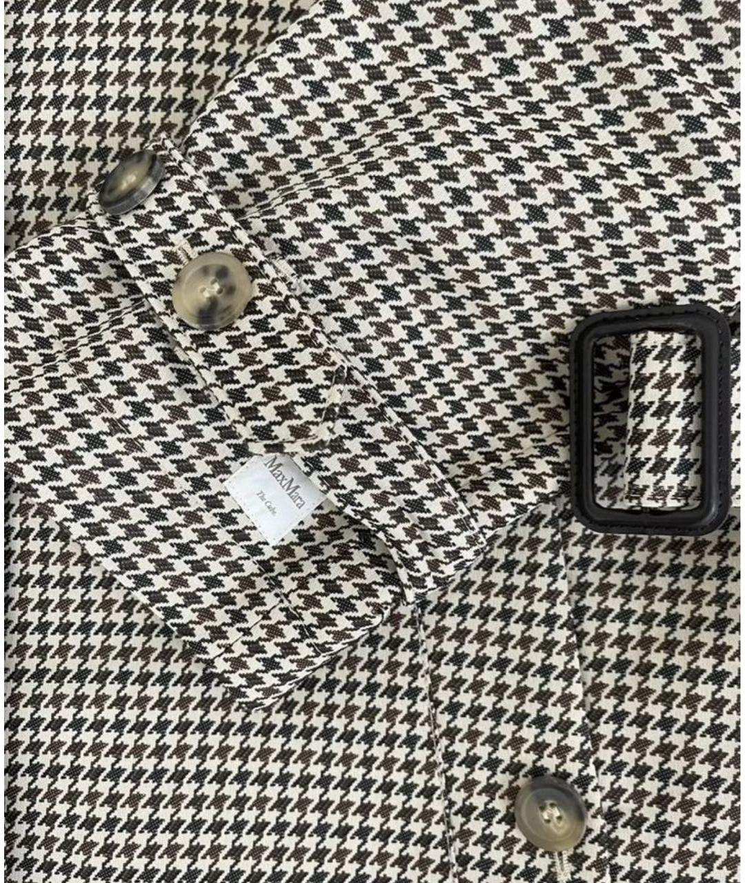 MAX MARA Коричневый хлопковый тренч/плащ, фото 5