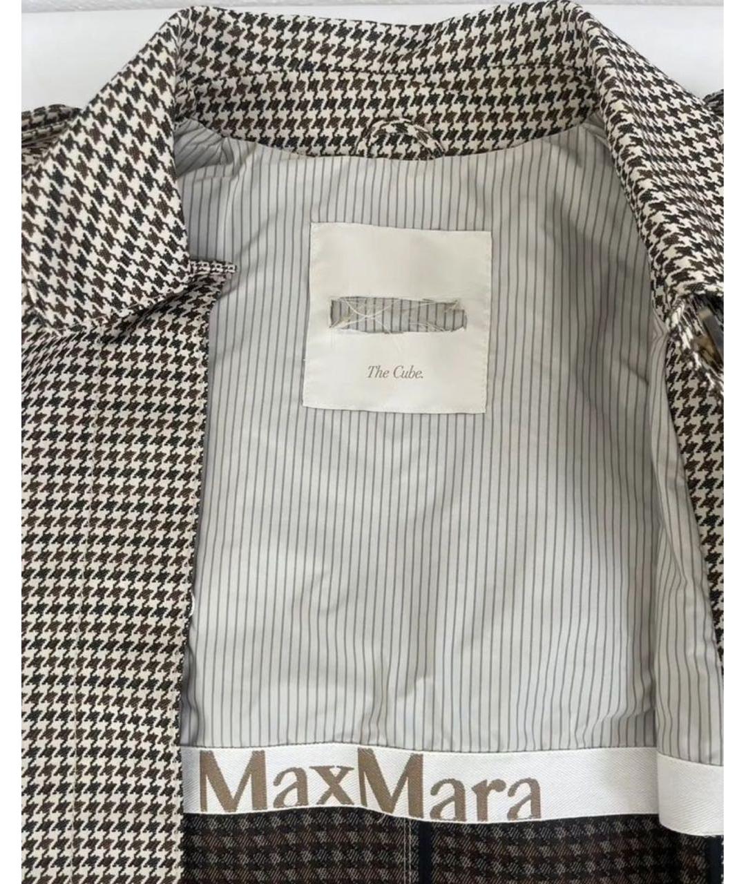 MAX MARA Коричневый хлопковый тренч/плащ, фото 4