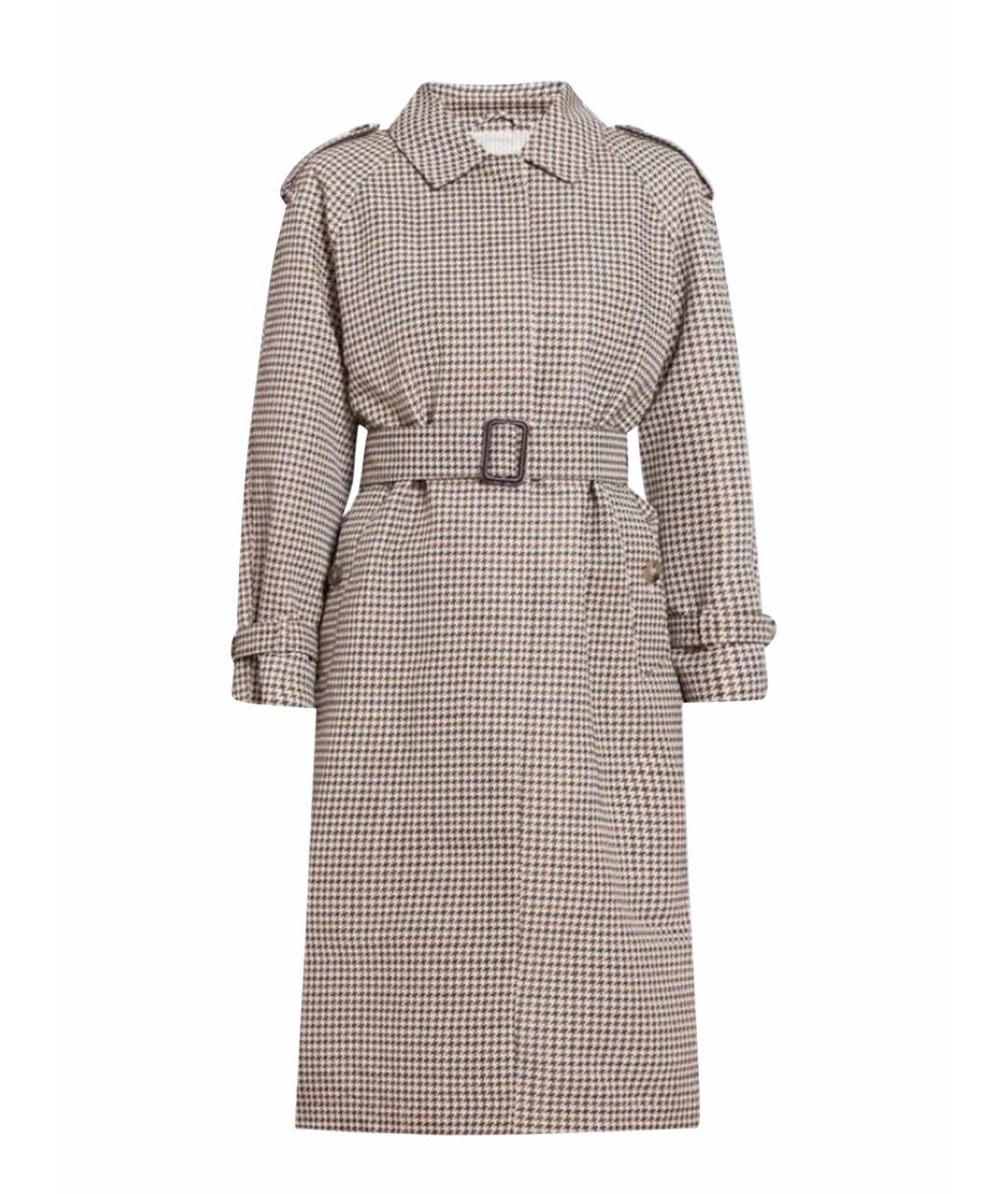 MAX MARA Коричневый хлопковый тренч/плащ, фото 8