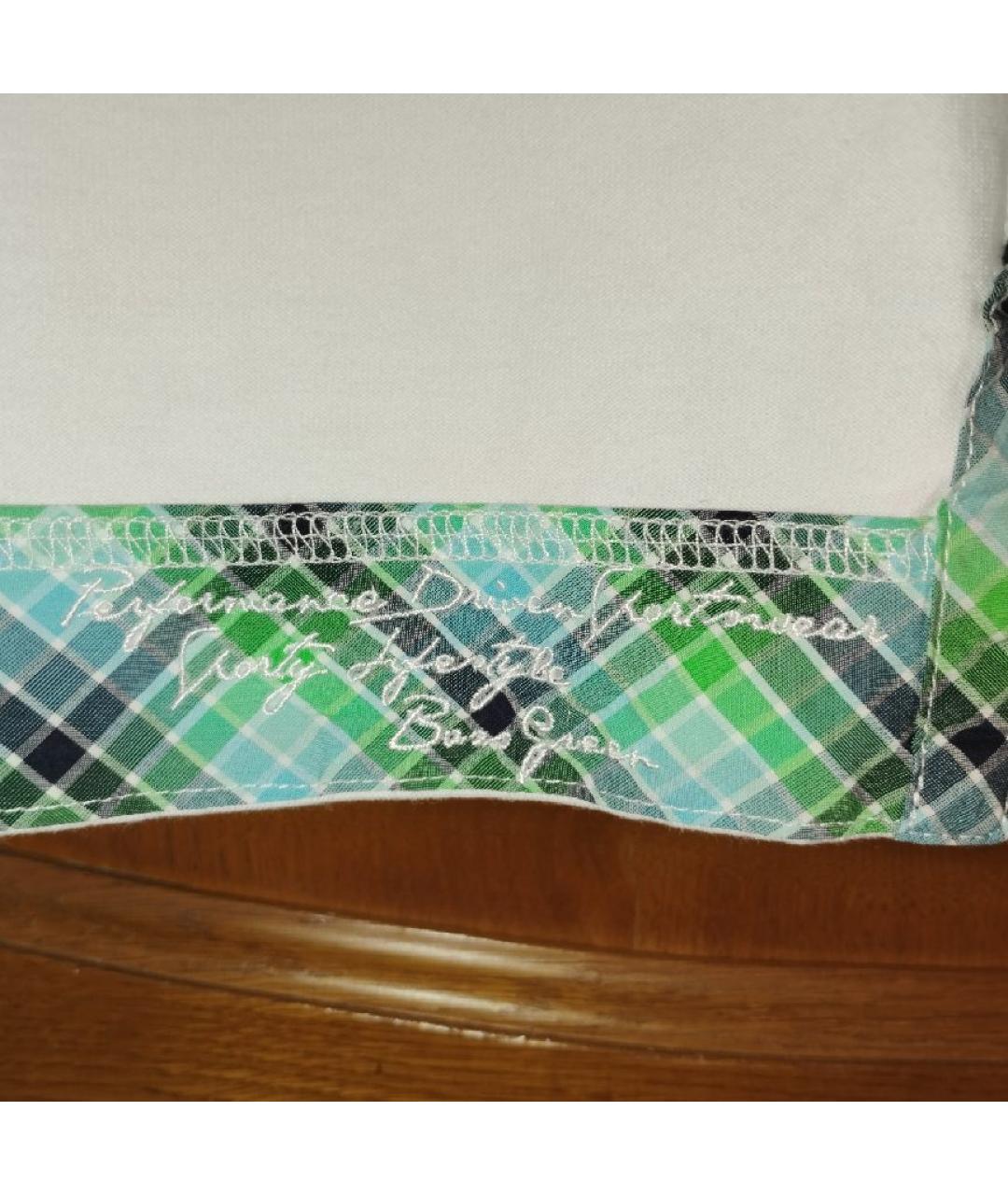 HUGO BOSS Белое хлопковое поло с длинным рукавом, фото 7