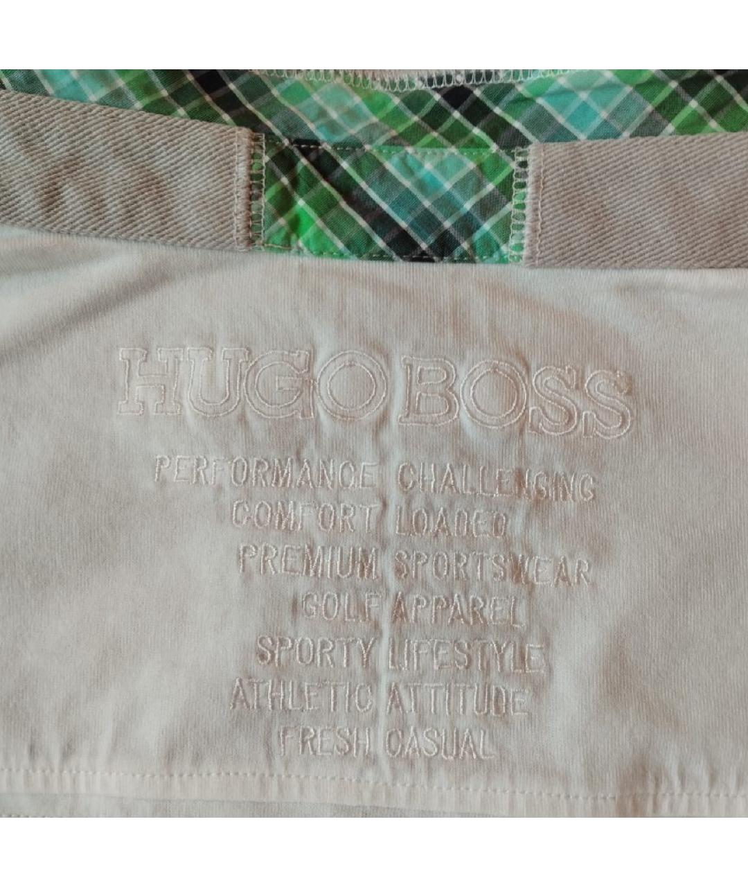 HUGO BOSS Белое хлопковое поло с длинным рукавом, фото 6