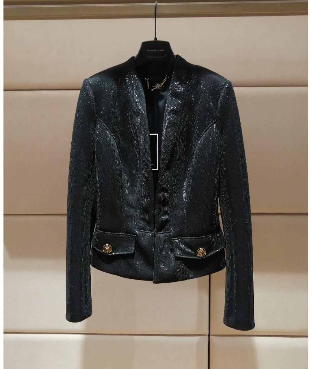 ELISABETTA FRANCHI Черный жакет/пиджак, фото 3