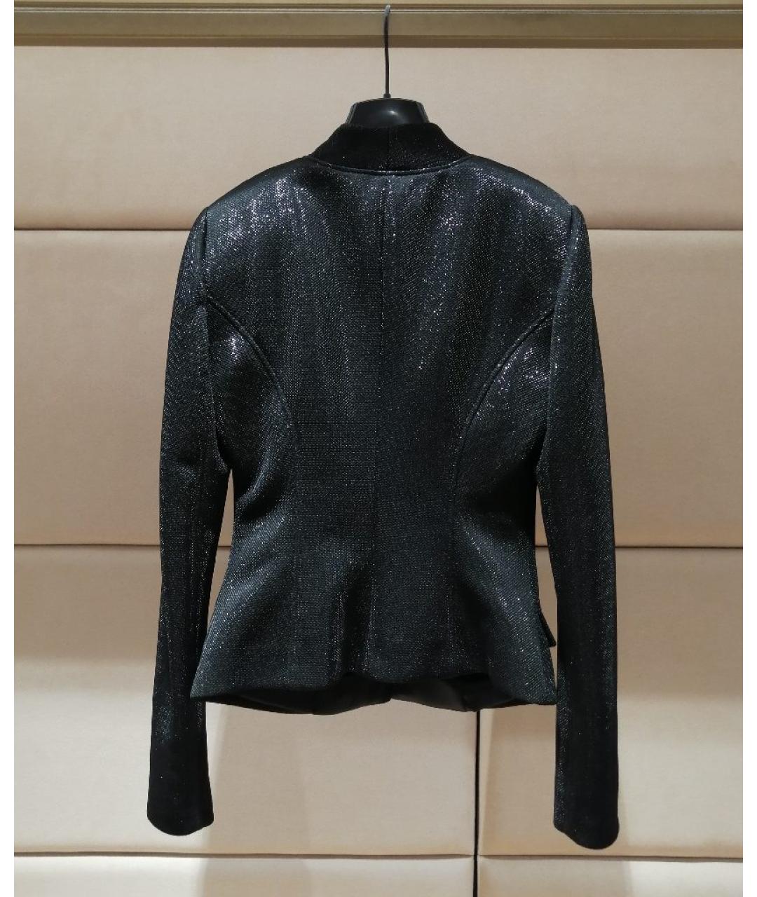 ELISABETTA FRANCHI Черный жакет/пиджак, фото 2