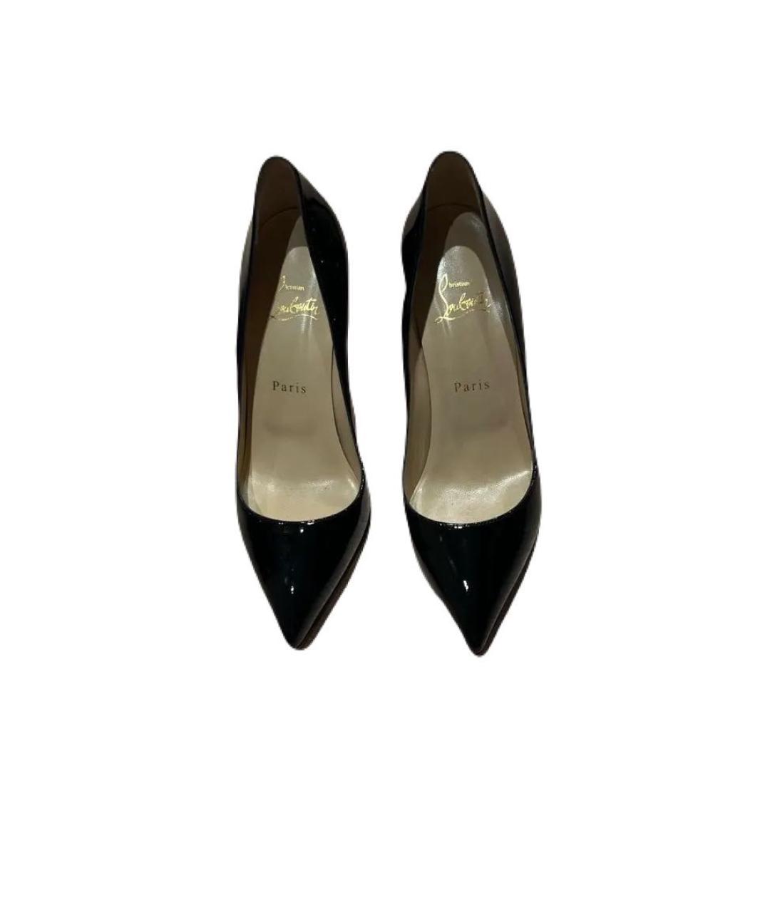 CHRISTIAN LOUBOUTIN Черные туфли из лакированной кожи, фото 2