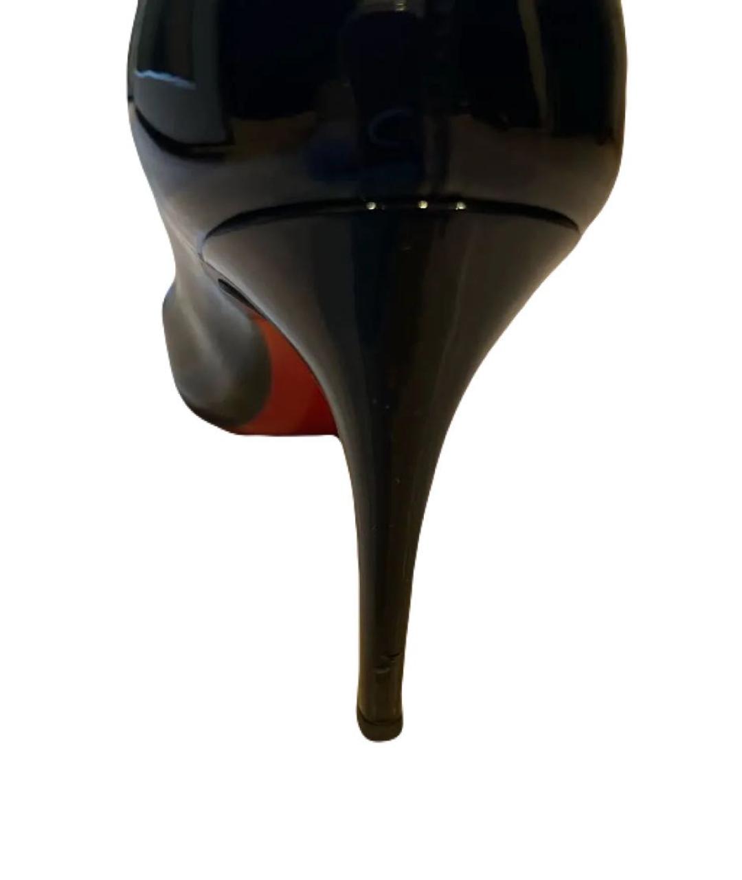 CHRISTIAN LOUBOUTIN Черные туфли из лакированной кожи, фото 5