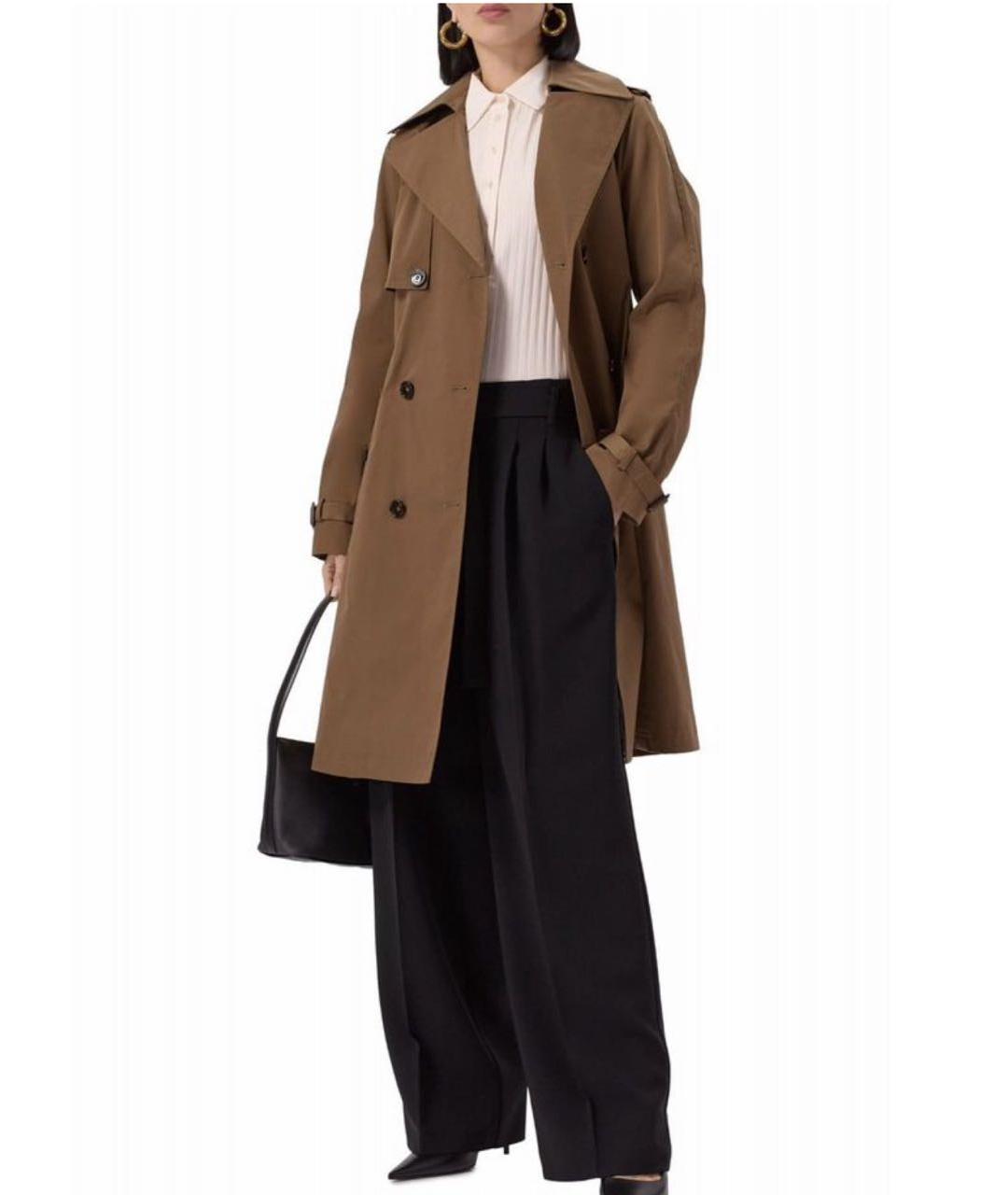 MAX MARA Черные шерстяные брюки широкие, фото 7