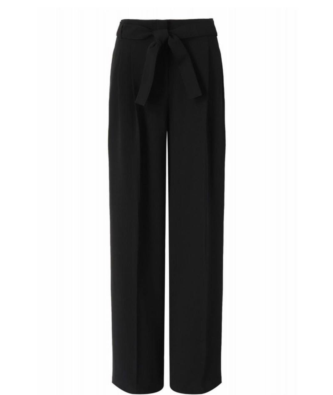 MAX MARA Черные шерстяные брюки широкие, фото 8