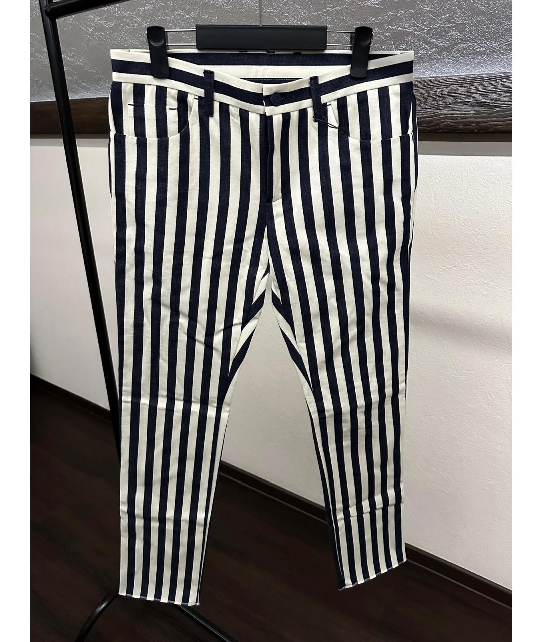 GUCCI Мульти хлопковые повседневные брюки, фото 9