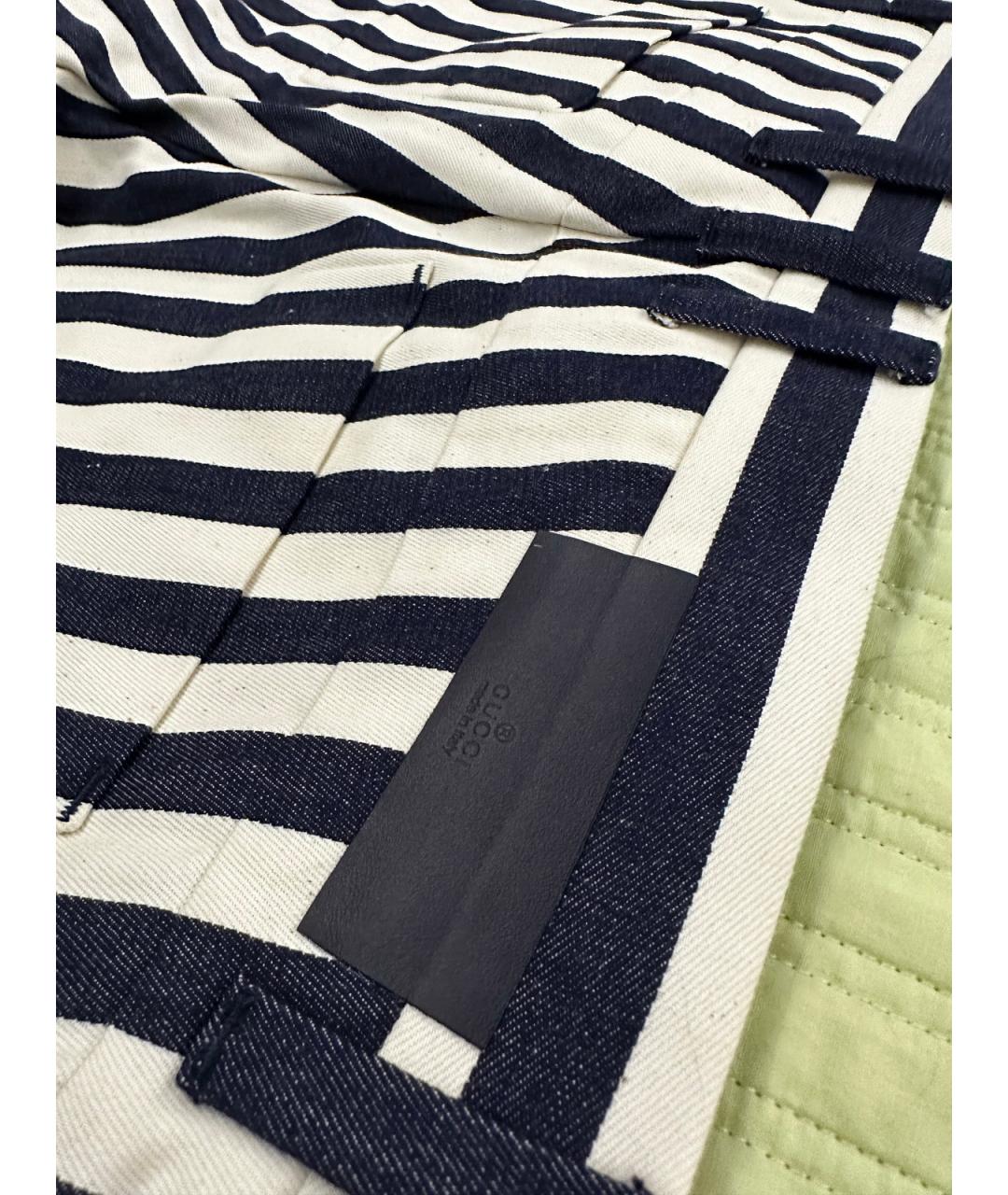 GUCCI Мульти хлопковые повседневные брюки, фото 5