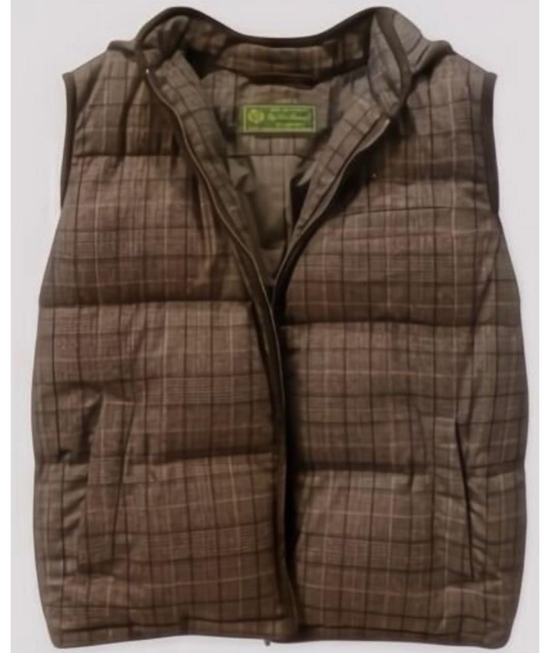 LORO PIANA Коричневый шерстяной жилет, фото 6