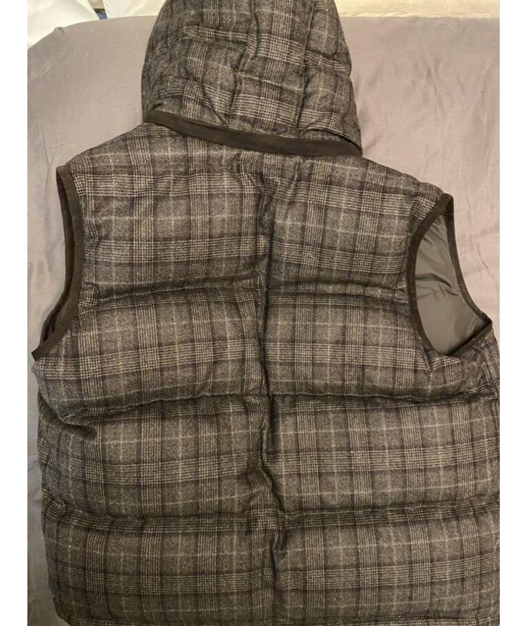 LORO PIANA Коричневый шерстяной жилет, фото 2
