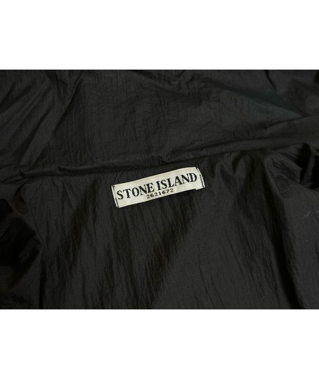 STONE ISLAND Антрацитовый полиэстеровый пуховик, фото 6