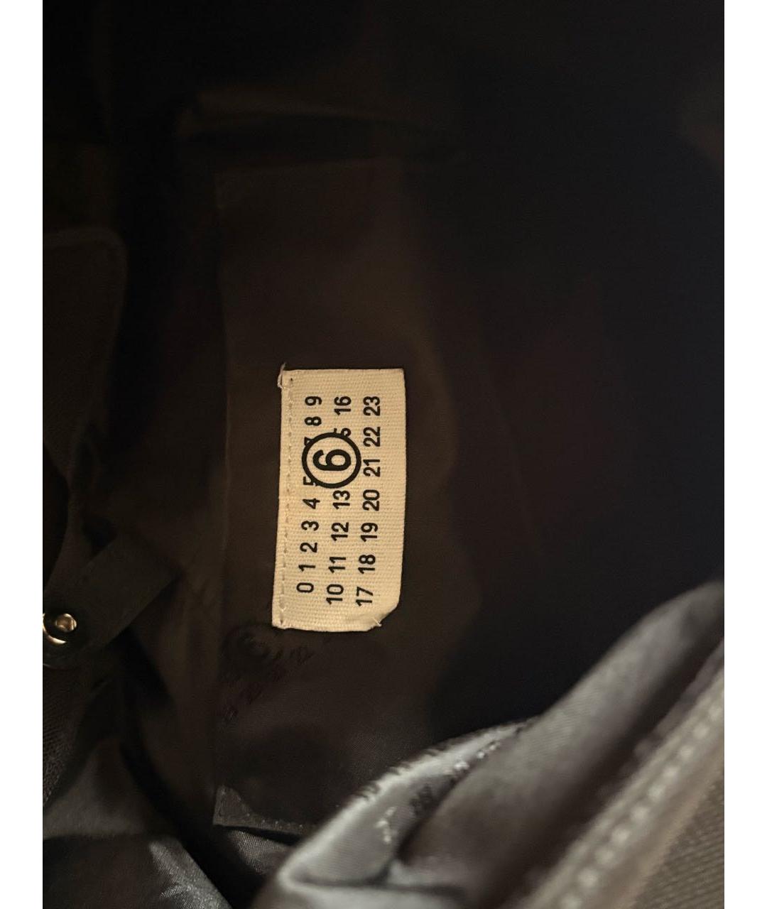 MAISON MARGIELA Черная синтетическая сумка с короткими ручками, фото 4