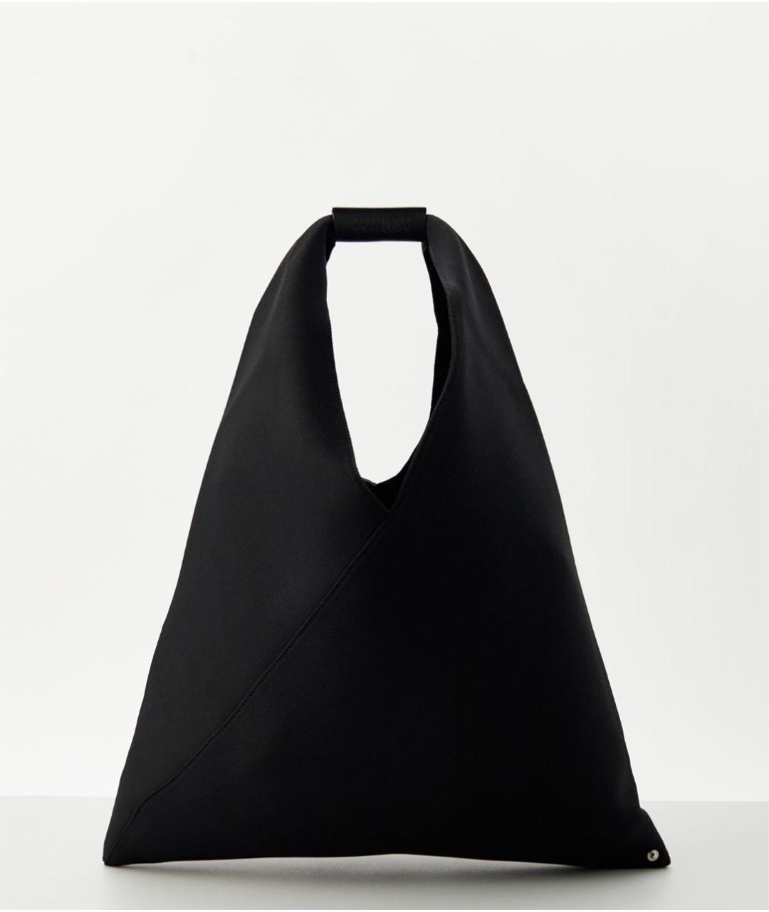 MAISON MARGIELA Черная синтетическая сумка с короткими ручками, фото 2