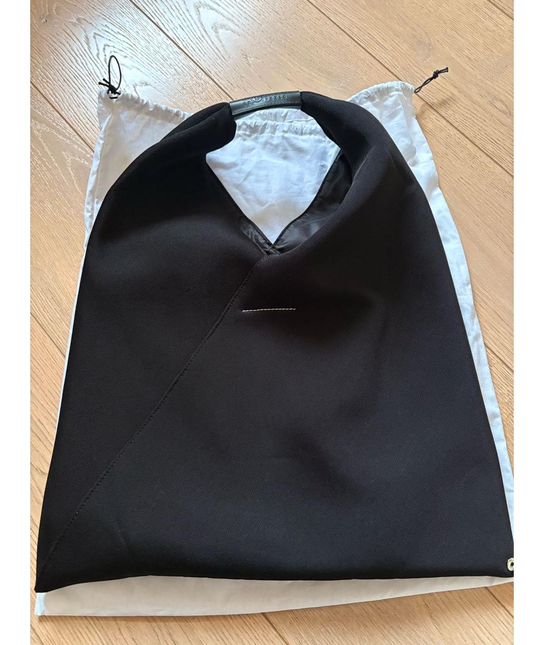 MAISON MARGIELA Черная синтетическая сумка с короткими ручками, фото 3