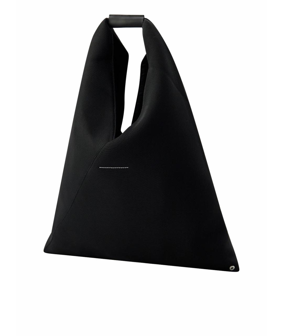 MAISON MARGIELA Черная синтетическая сумка с короткими ручками, фото 1