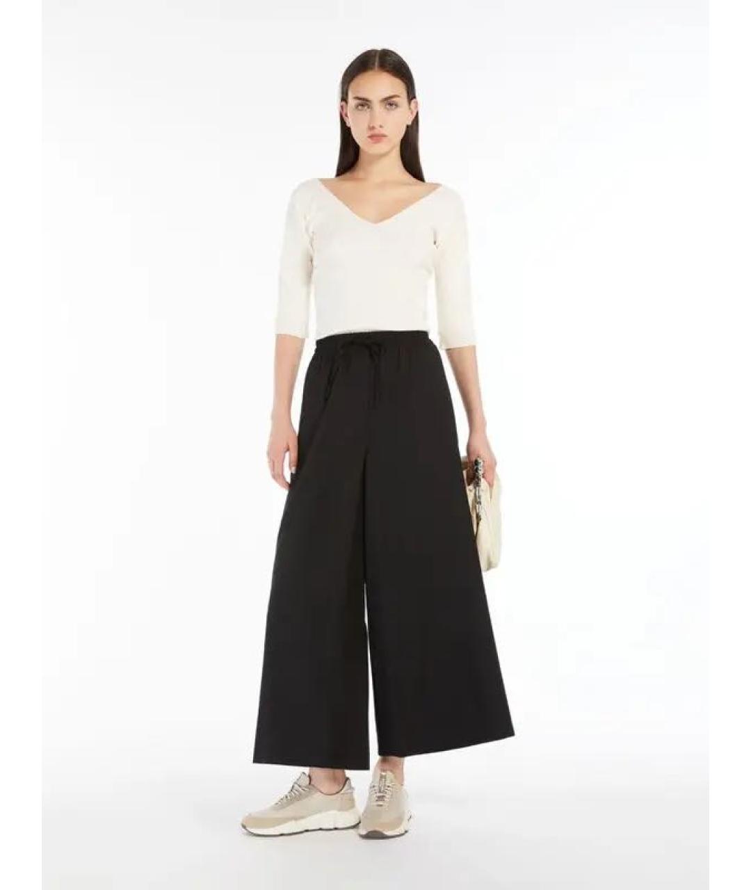 MAX MARA Черные шерстяные кюлоты, фото 6