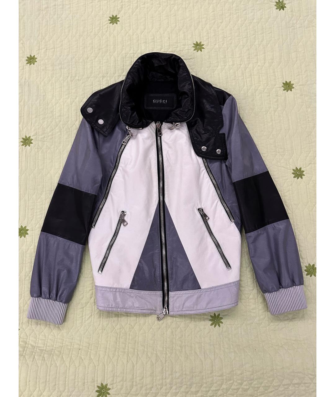 GUCCI Мульти кожаная куртка, фото 10