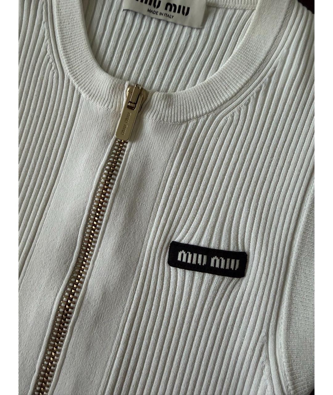 MIU MIU Бежевая майка, фото 3