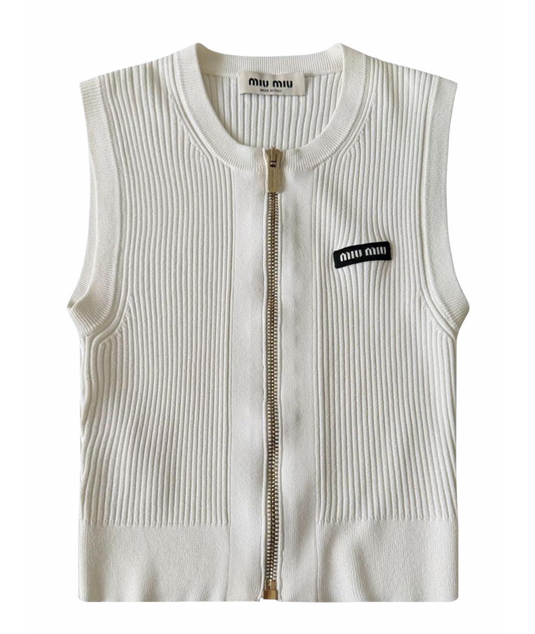 MIU MIU Бежевая майка, фото 1