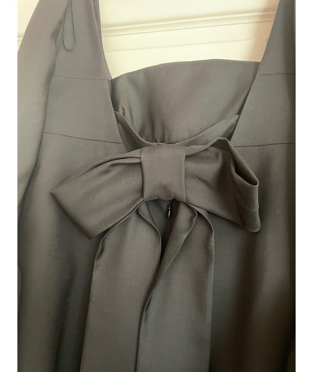 VALENTINO Черное шерстяное коктейльное платье, фото 4