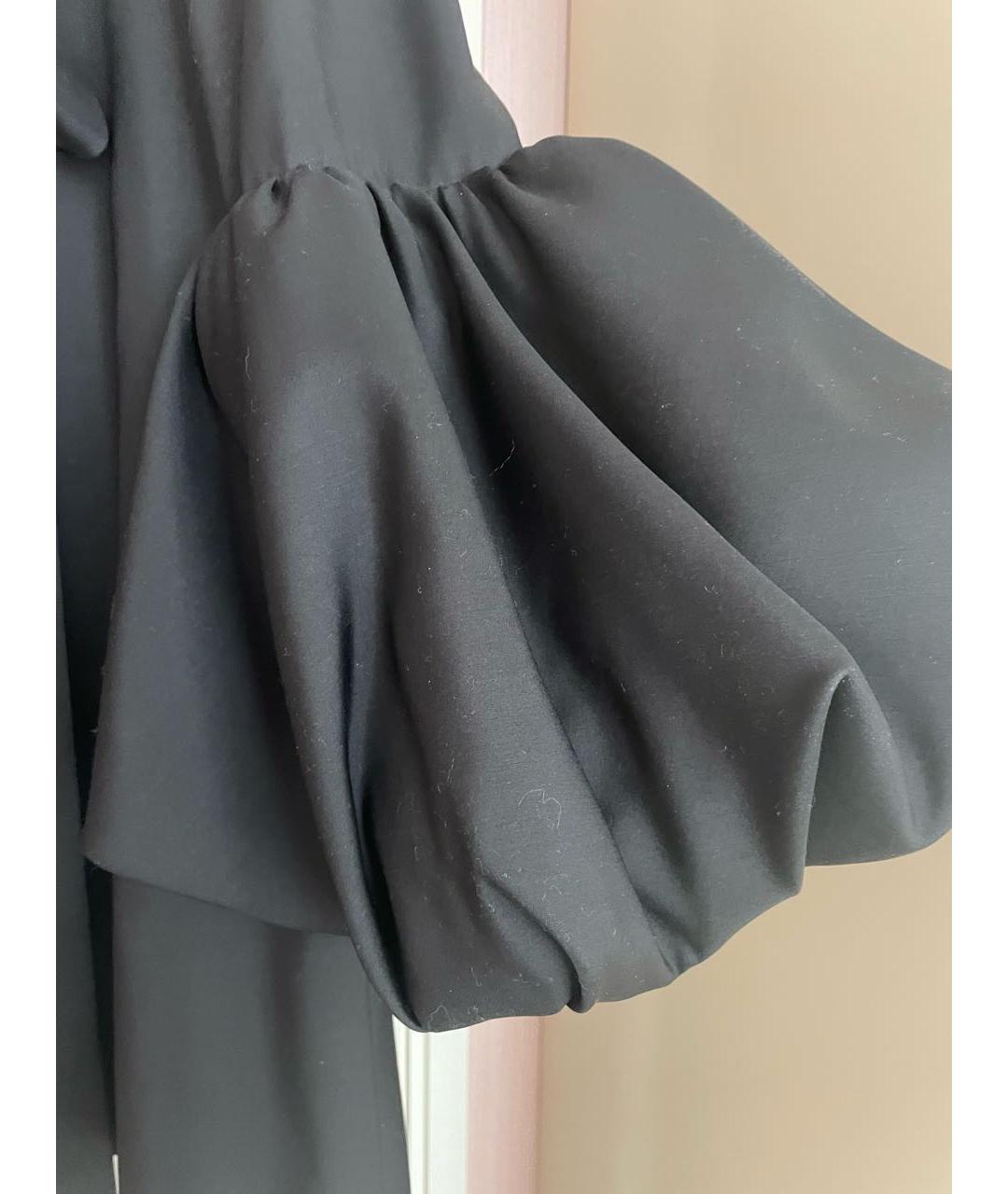 VALENTINO Черное шерстяное коктейльное платье, фото 5