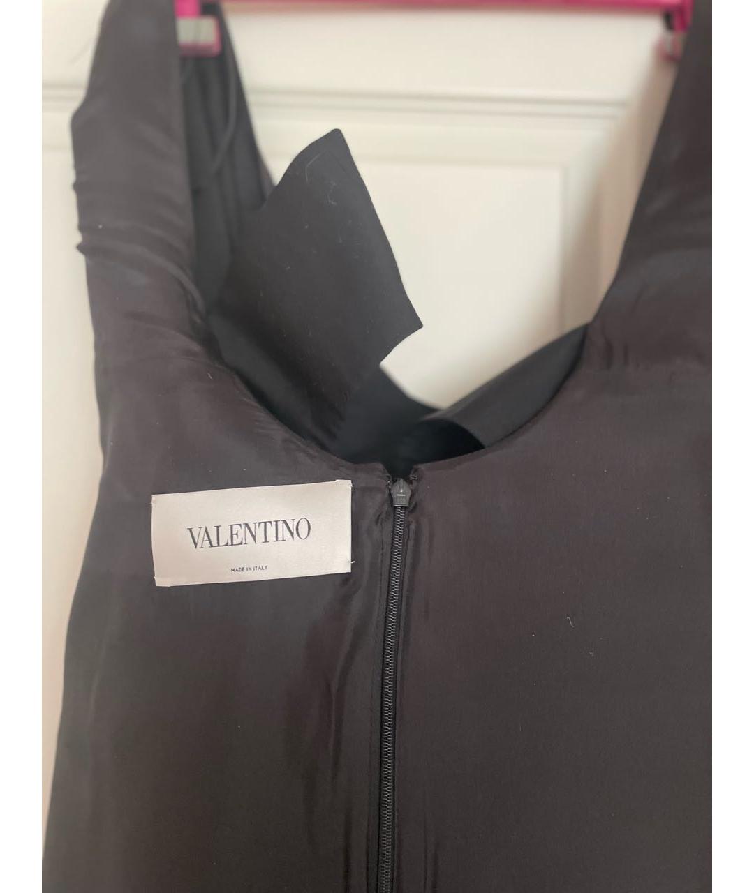VALENTINO Черное шерстяное коктейльное платье, фото 3