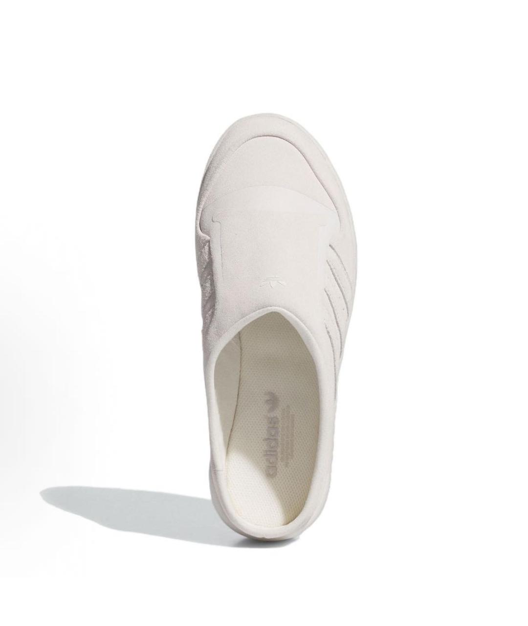 ADIDAS Белые замшевые сабо, фото 4