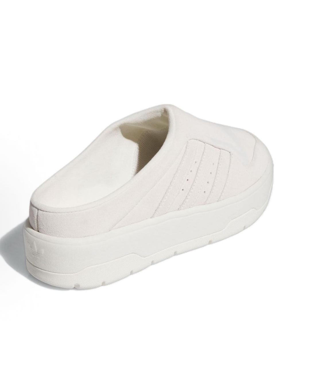 ADIDAS Белые замшевые сабо, фото 2