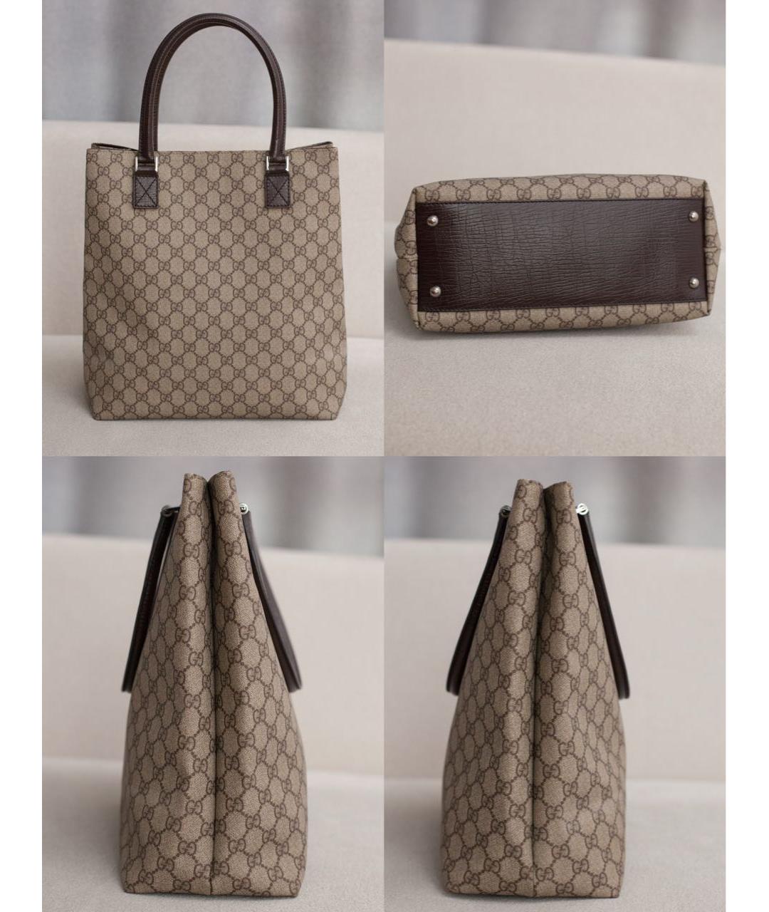 GUCCI Бежевая сумка тоут, фото 5