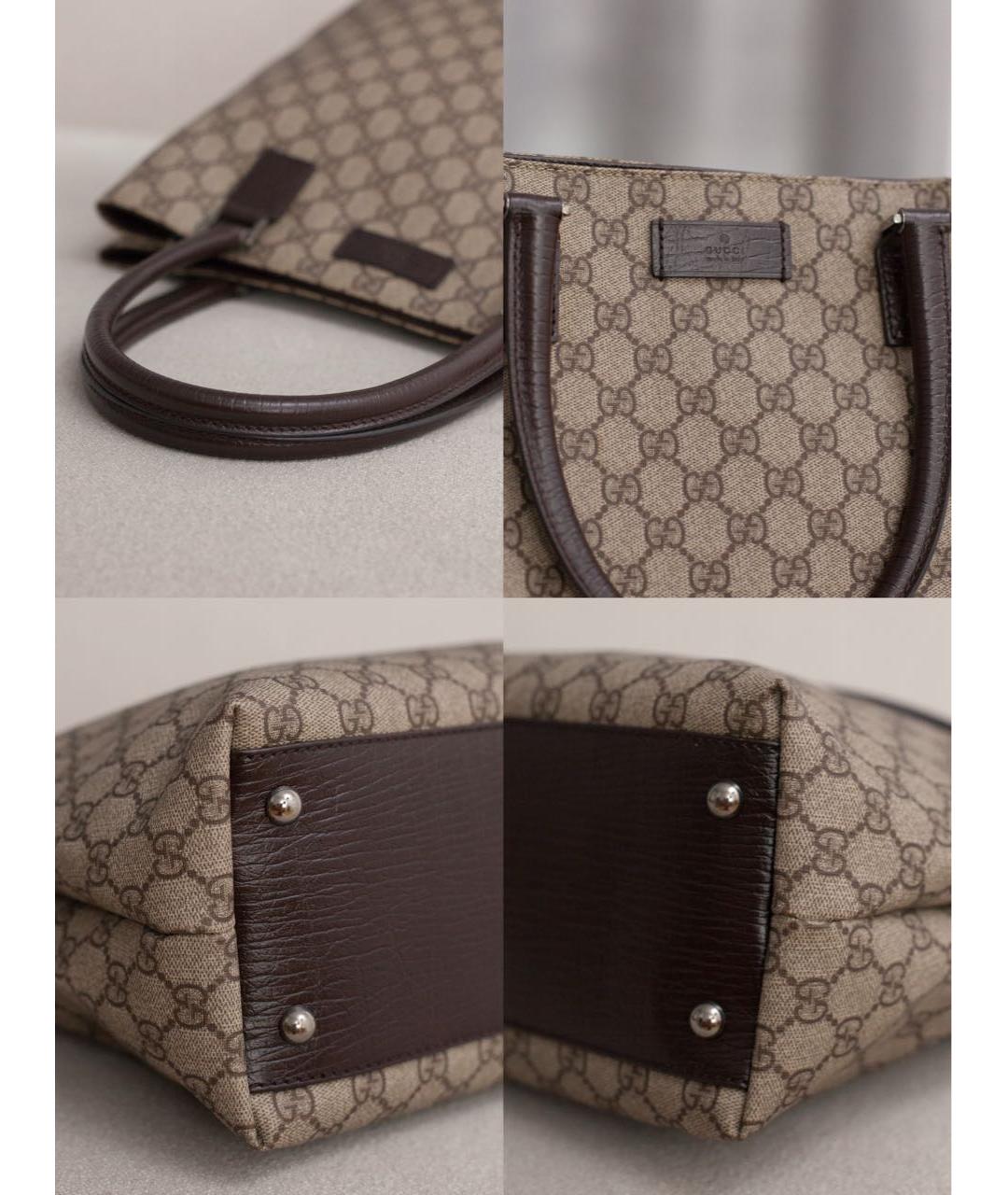 GUCCI Бежевая сумка тоут, фото 6