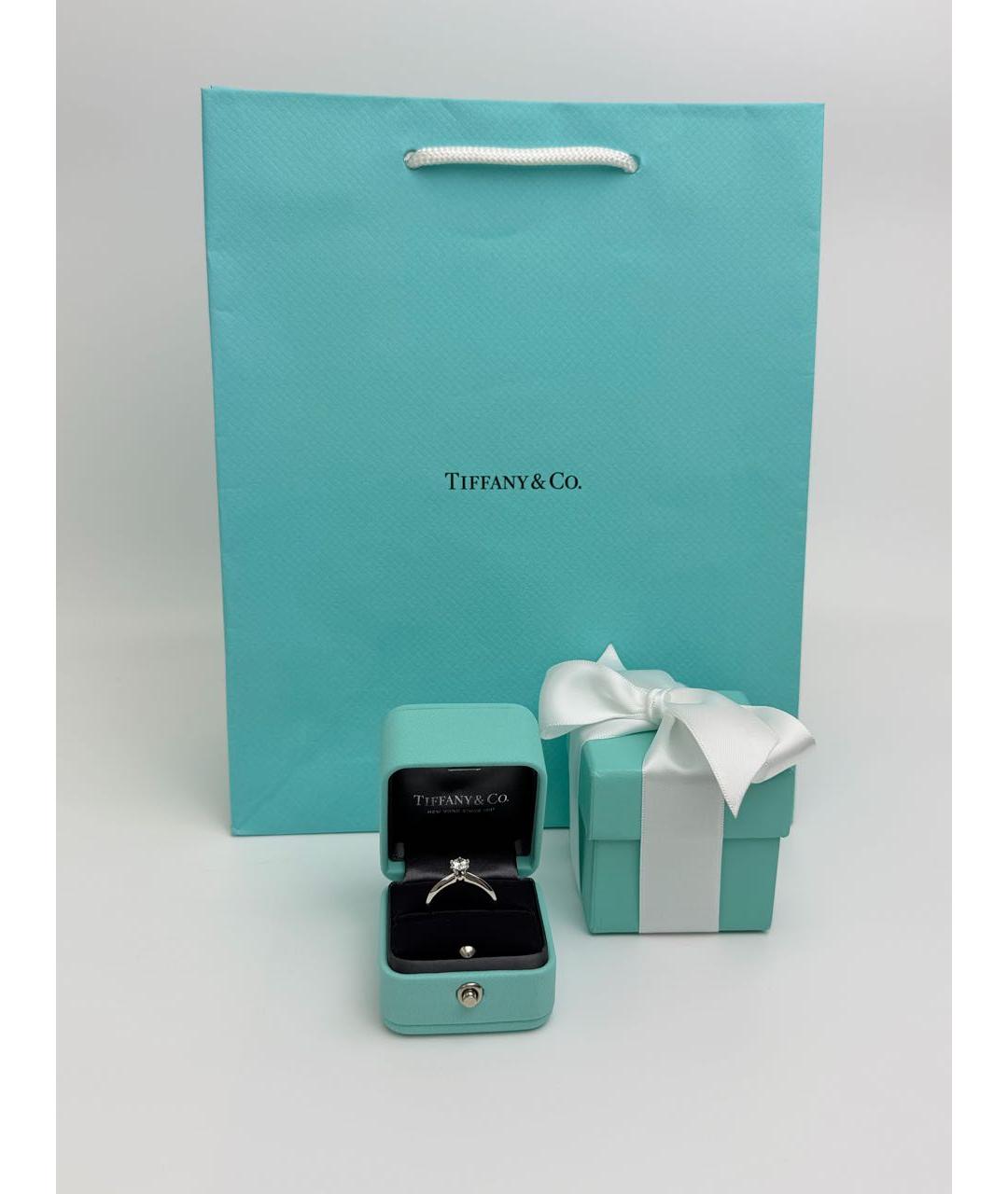 TIFFANY&CO Белое платиновое кольцо, фото 2