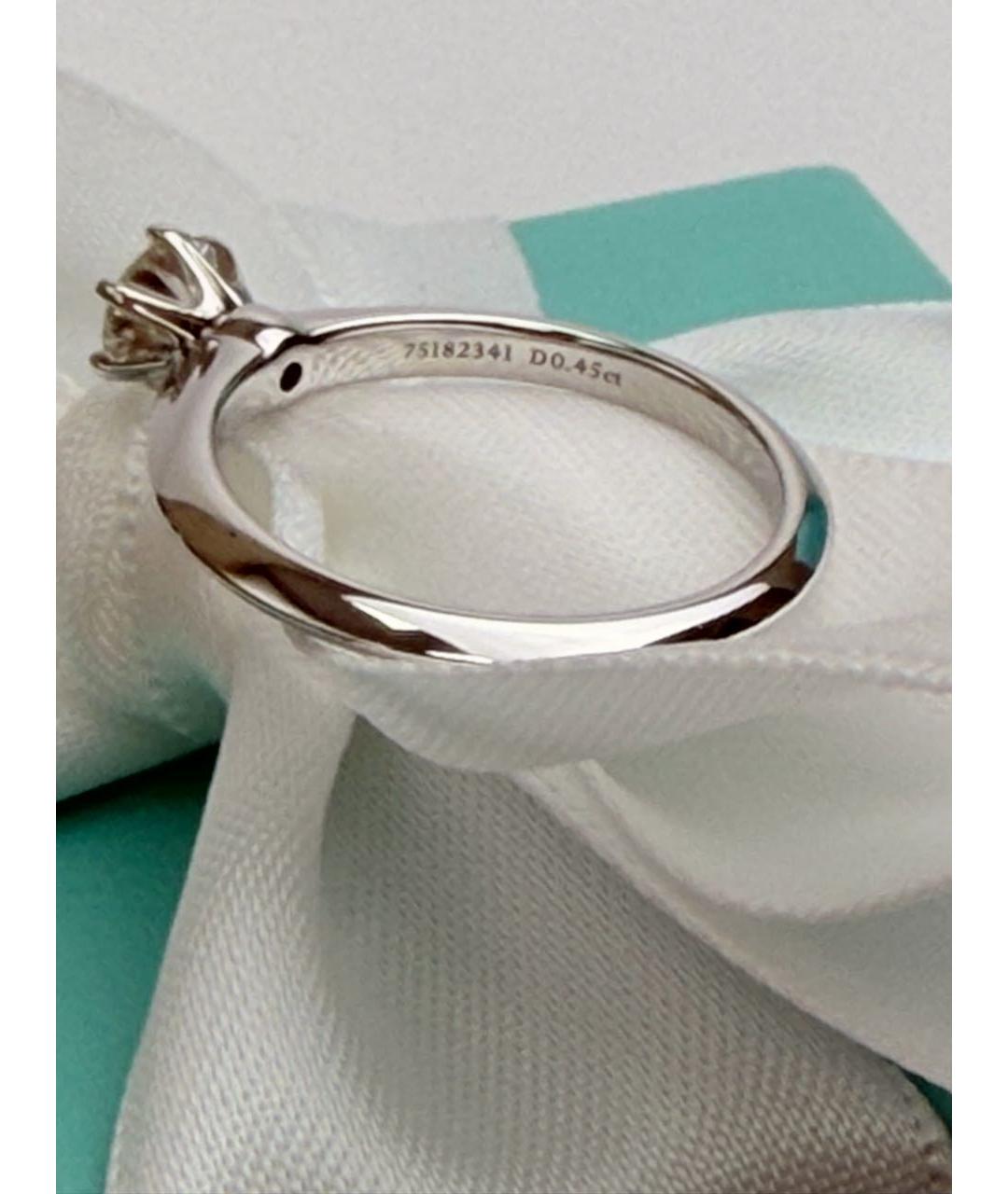 TIFFANY&CO Белое платиновое кольцо, фото 7