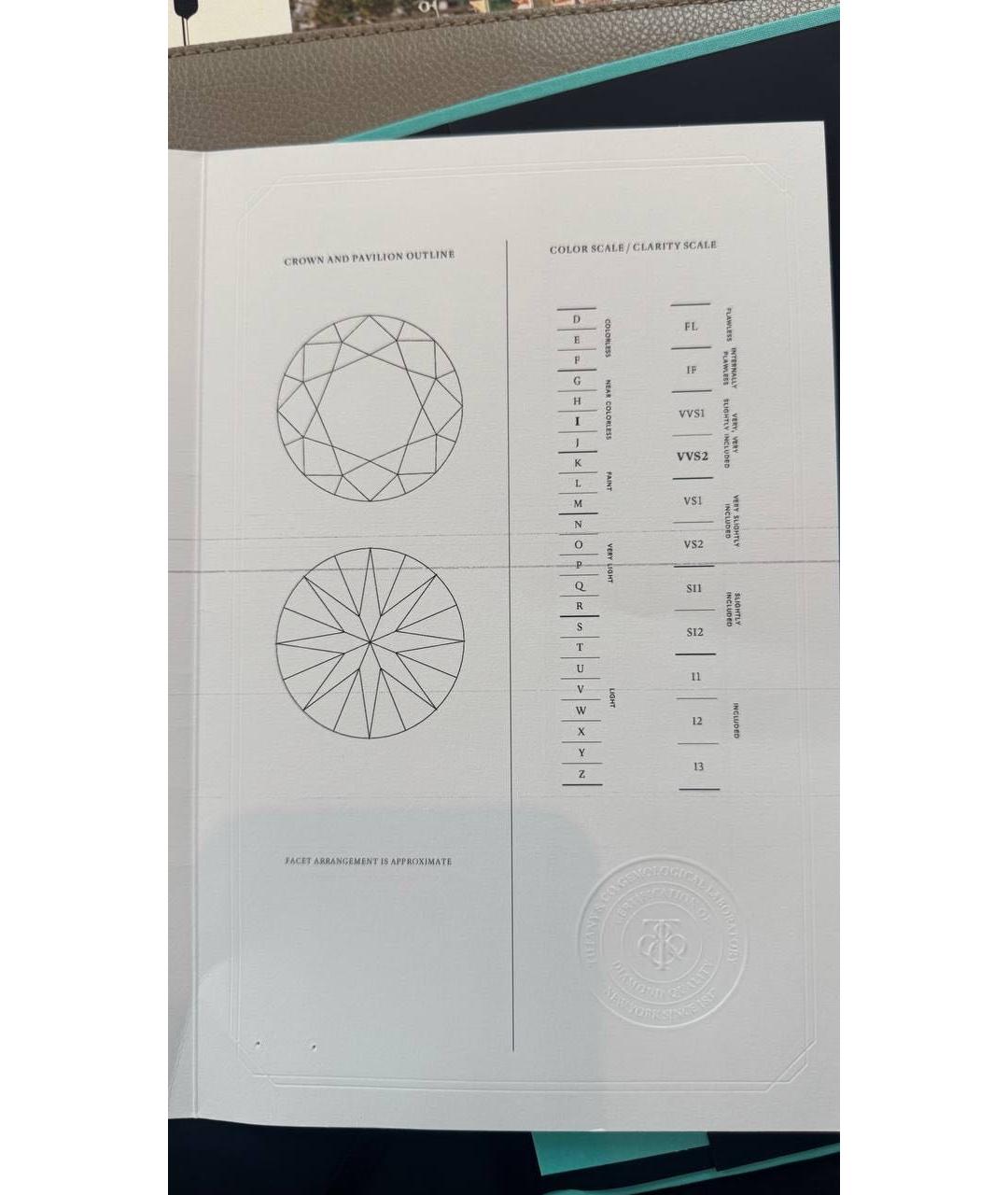 TIFFANY&CO Белое платиновое кольцо, фото 6