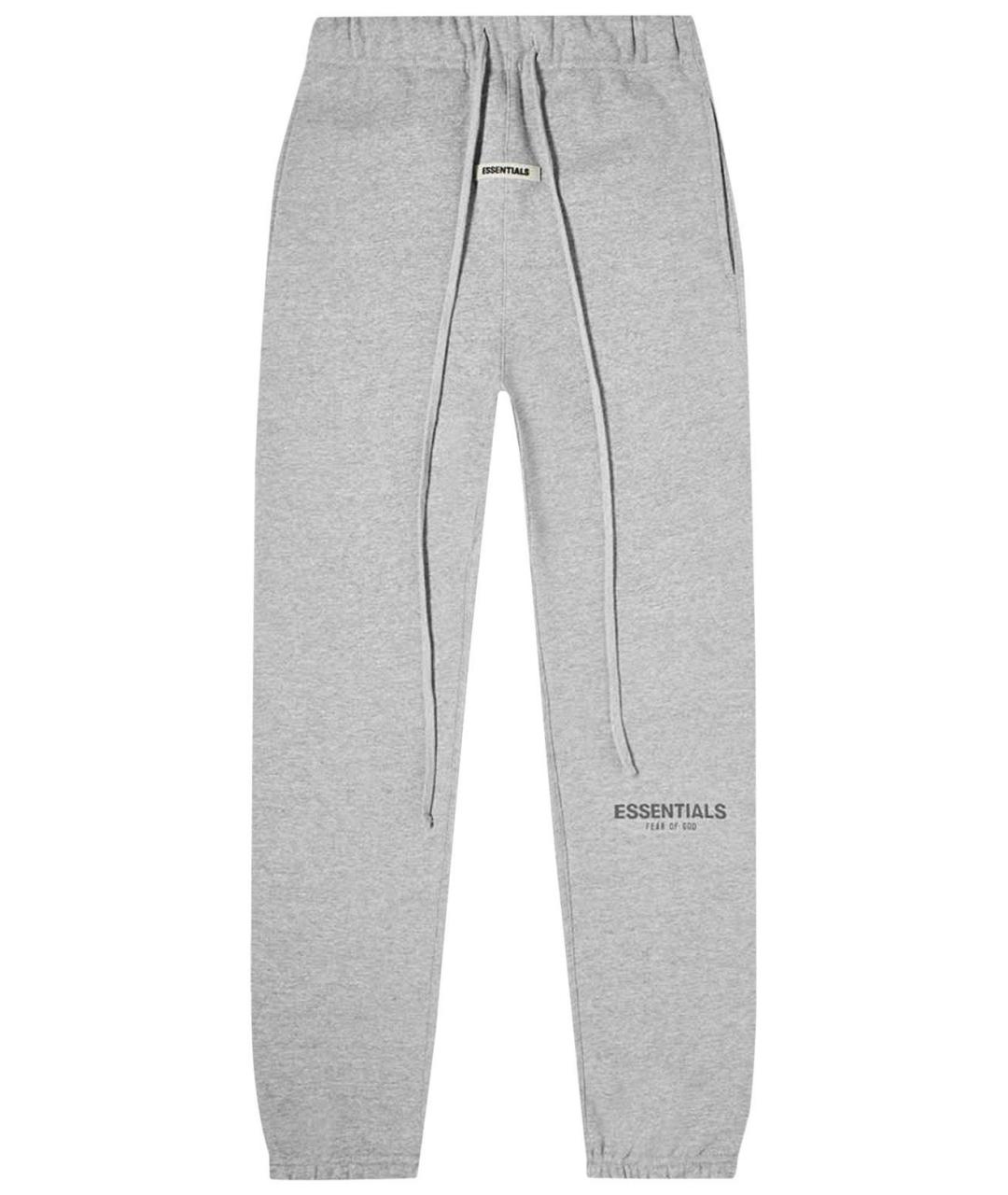 FEAR OF GOD ESSENTIALS Серые хлопковые повседневные брюки, фото 1