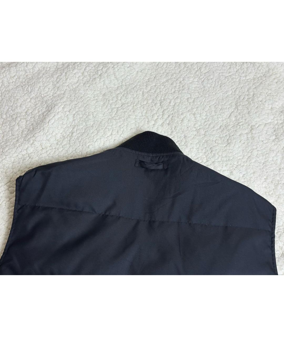 SAINT LAURENT Черный полиэстеровый жилет, фото 6