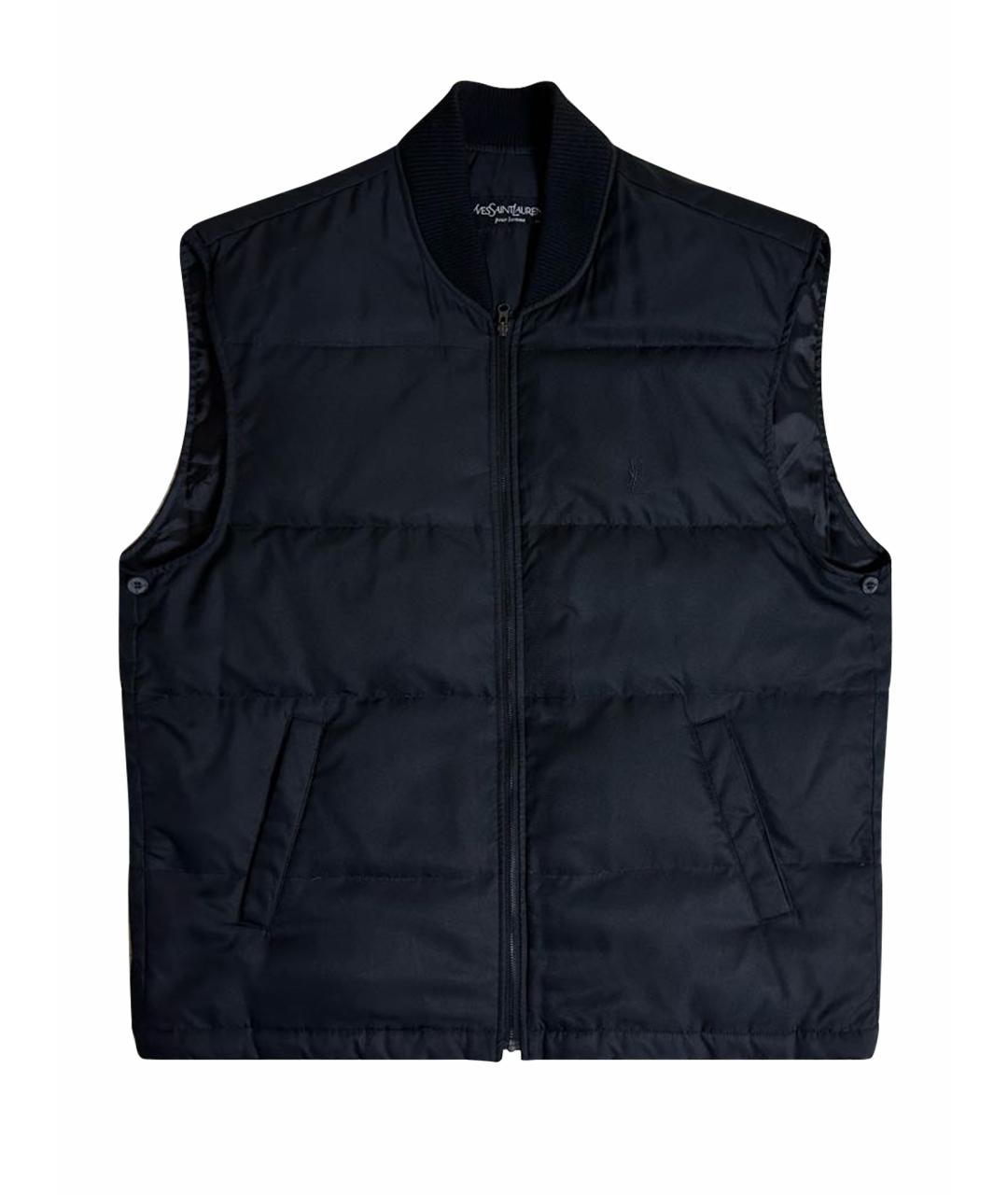 SAINT LAURENT Черный полиэстеровый жилет, фото 1