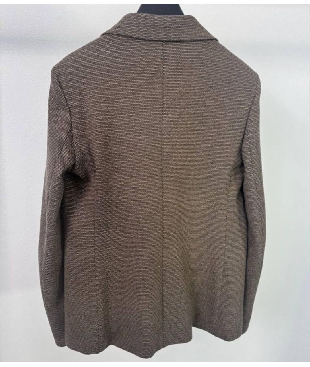 WEEKEND MAX MARA Коричневый шерстяной костюм с брюками, фото 4